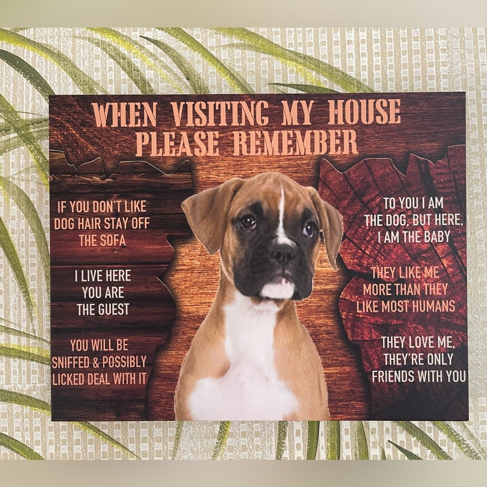 Boxer Dog Canvas Art